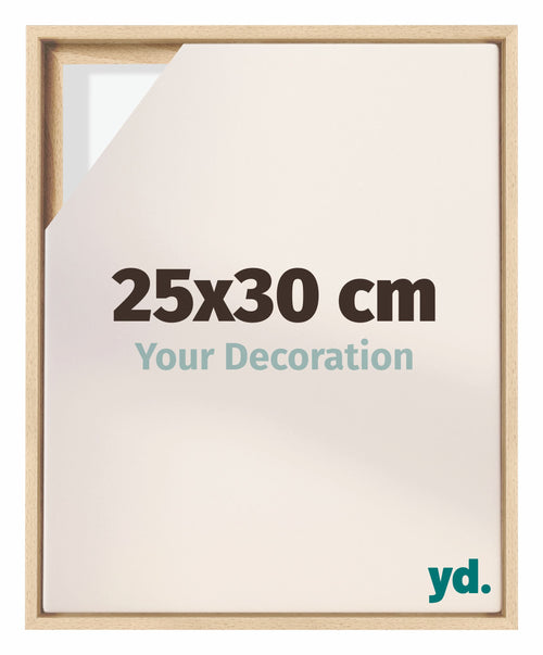 Lyon MDF Schattenfugenrahmen 25x30cm Buche Vorne Messe | Yourdecoration.de