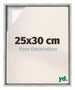 Lyon MDF Schattenfugenrahmen 25x30cm Silber Matt Vorne Messe | Yourdecoration.de