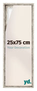 Lyon MDF Schattenfugenrahmen 25x75cm Weiss Vintage Vorne Messe | Yourdecoration.de