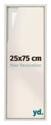 Lyon MDF Schattenfugenrahmen 25x75cm White Wash Vorne Messe | Yourdecoration.de