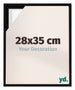 Lyon MDF Schattenfugenrahmen 28x35cm Schwarz Matt Vorne Messe | Yourdecoration.de