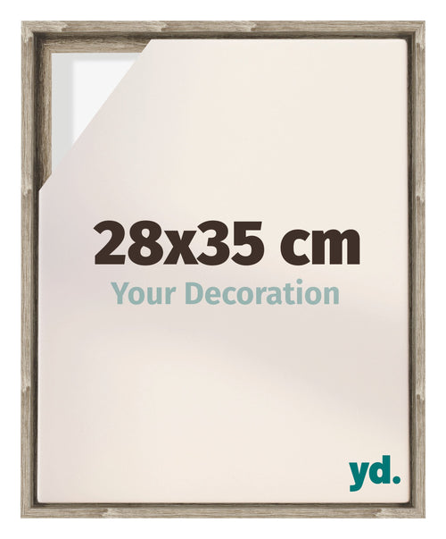 Lyon MDF Schattenfugenrahmen 28x35cm Sonoma Eiche Vorne Messe | Yourdecoration.de