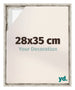Lyon MDF Schattenfugenrahmen 28x35cm Weiss Vintage Vorne Messe | Yourdecoration.de