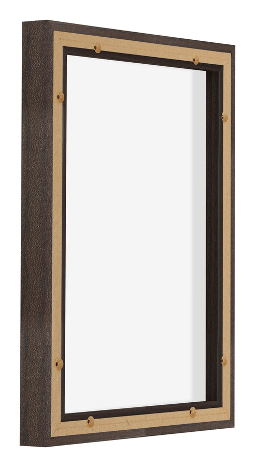 Lyon MDF Schattenfugenrahmen 3 4 Eiche Dunkel Ruckseite Schrag | Yourdecoration.de