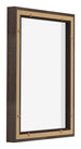 Lyon MDF Schattenfugenrahmen 3 4 Eiche Dunkel Ruckseite Schrag | Yourdecoration.de