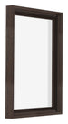 Lyon MDF Schattenfugenrahmen 3 4 Eiche Dunkel Vorne Schrag | Yourdecoration.de