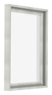Lyon MDF Schattenfugenrahmen 3 4 Silber Matt Vorne Schrag | Yourdecoration.de