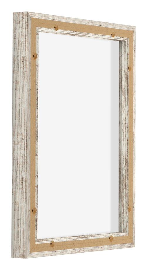 Lyon MDF Schattenfugenrahmen 3 4 Weiss Vintage Ruckseite Schrag | Yourdecoration.de