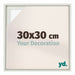 Lyon MDF Schattenfugenrahmen 30x30cm Weiss Matt Vorne Messe | Yourdecoration.de
