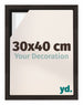 Lyon MDF Schattenfugenrahmen 30x40cm Eiche Dunkel Vorne Messe | Yourdecoration.de