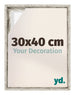 Lyon MDF Schattenfugenrahmen 30x40cm Weiss Vintage Vorne Messe | Yourdecoration.de