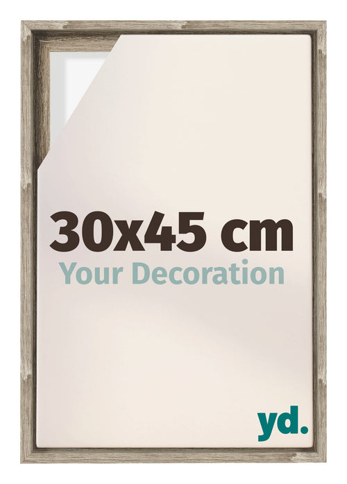 Lyon MDF Schattenfugenrahmen 30x45cm Sonoma Eiche Vorne Messe | Yourdecoration.de