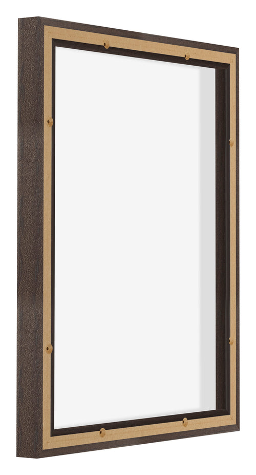 Lyon MDF Schattenfugenrahmen 4 5 Eiche Dunkel Ruckseite Schrag | Yourdecoration.de
