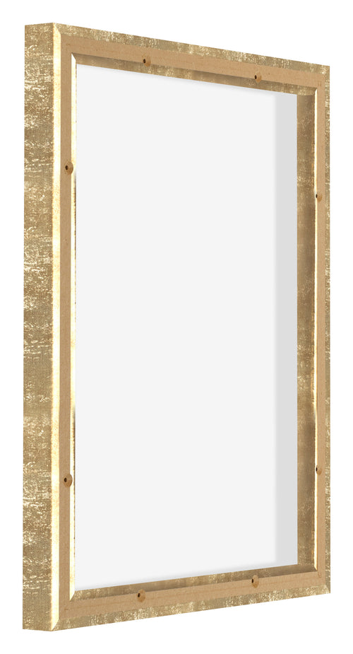 Lyon MDF Schattenfugenrahmen 4 5 Gold Antik Ruckseite Schrag | Yourdecoration.de