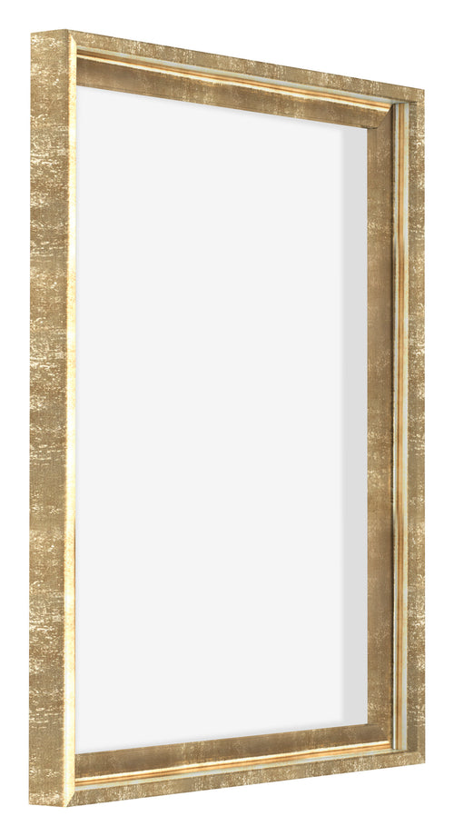 Lyon MDF Schattenfugenrahmen 4 5 Gold Antik Vorne Schrag | Yourdecoration.de