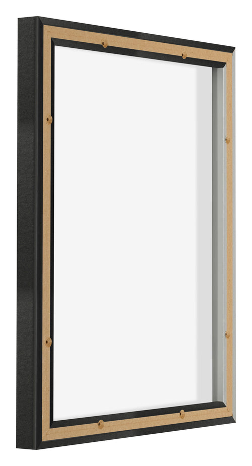 Lyon MDF Schattenfugenrahmen 4 5 Schwarz Matt Ruckseite Schrag | Yourdecoration.de