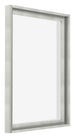 Lyon MDF Schattenfugenrahmen 4 5 Silber Matt Vorne Schrag | Yourdecoration.de