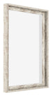 Lyon MDF Schattenfugenrahmen 4 5 Weiss Vintage Vorne Schrag | Yourdecoration.de