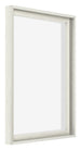 Lyon MDF Schattenfugenrahmen 4 5 White Wash Vorne Schrag | Yourdecoration.de