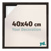 Lyon MDF Schattenfugenrahmen 40x40cm Eiche Dunkel Vorne Messe | Yourdecoration.de