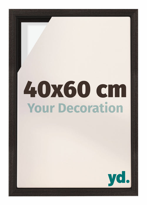 Lyon MDF Schattenfugenrahmen 40x60cm Eiche Dunkel Vorne Messe | Yourdecoration.de