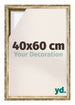 Lyon MDF Schattenfugenrahmen 40x60cm Gold Antik Vorne Messe | Yourdecoration.de