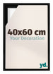 Lyon MDF Schattenfugenrahmen 40x60cm Schwarz Matt Vorne Messe | Yourdecoration.de