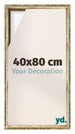 Lyon MDF Schattenfugenrahmen 40x80cm Gold Antik Vorne Messe | Yourdecoration.de
