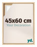 Lyon MDF Schattenfugenrahmen 45x60cm Buche Vorne Messe | Yourdecoration.de