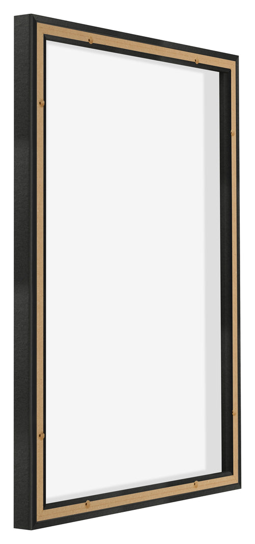 Lyon MDF Schattenfugenrahmen 5 7 Schwarz Matt Ruckseite Schrag | Yourdecoration.de