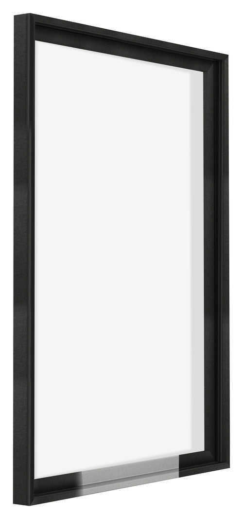 Lyon MDF Schattenfugenrahmen 5 7 Schwarz Matt Vorne Schrag | Yourdecoration.de
