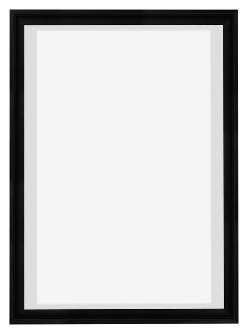 Lyon MDF Schattenfugenrahmen 5 7 Schwarz Matt Vorne | Yourdecoration.de