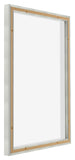 Lyon MDF Schattenfugenrahmen 5 7 Silber Matt Ruckseite Schrag | Yourdecoration.de