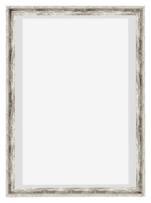 Lyon MDF Schattenfugenrahmen 5 7 Weiss Vintage Vorne | Yourdecoration.de