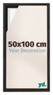 Lyon MDF Schattenfugenrahmen 50x100cm Eiche Dunkel Vorne Messe | Yourdecoration.de