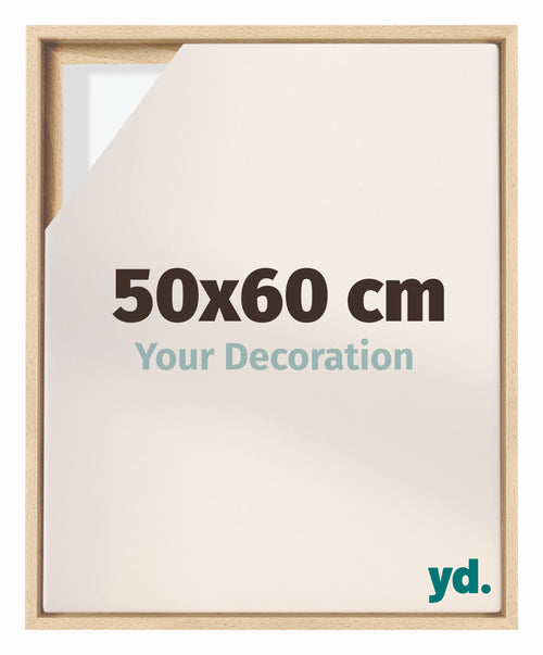 Lyon MDF Schattenfugenrahmen 50x60cm Buche Vorne Messe | Yourdecoration.de