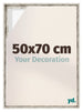 Lyon MDF Schattenfugenrahmen 50x70cm Weiss Vintage Vorne Messe | Yourdecoration.de