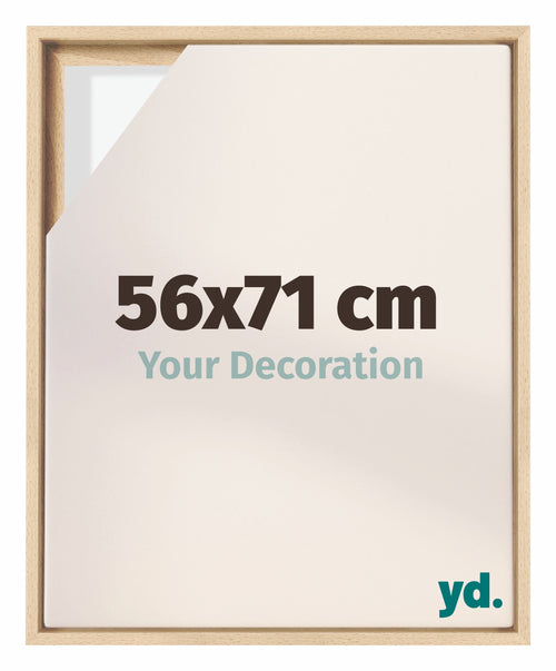Lyon MDF Schattenfugenrahmen 56x71cm Buche Vorne Messe | Yourdecoration.de