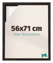 Lyon MDF Schattenfugenrahmen 56x71cm Eiche Dunkel Vorne Messe | Yourdecoration.de