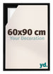Lyon MDF Schattenfugenrahmen 60x90cm Schwarz Matt Vorne Messe | Yourdecoration.de