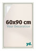 Lyon MDF Schattenfugenrahmen 60x90cm Weiss Matt Vorne Messe | Yourdecoration.de