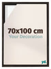 Lyon MDF Schattenfugenrahmen 70x100cm Eiche Dunkel Vorne Messe | Yourdecoration.de