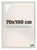 Lyon MDF Schattenfugenrahmen 70x100cm Weiss Matt Vorne Messe | Yourdecoration.de