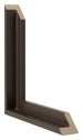 Lyon MDF Schattenfugenrahmen Eiche Dunkel Querschnitte | Yourdecoration.de