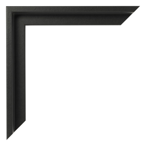 Lyon MDF Schattenfugenrahmen Schwarz Matt Ecke | Yourdecoration.de