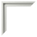 Lyon MDF Schattenfugenrahmen Silber Matt Ecke | Yourdecoration.de
