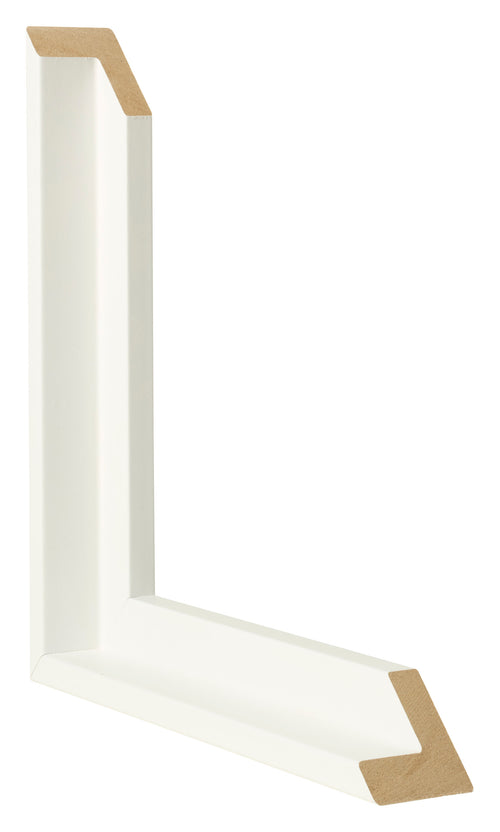 Lyon MDF Schattenfugenrahmen Weiss Matt Querschnitte | Yourdecoration.de