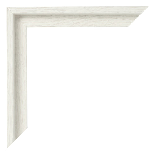 Lyon MDF Schattenfugenrahmen White Wash Ecke | Yourdecoration.de