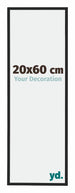 Miami Aluminium Bilderrahmen 20x60cm Schwarz Hochglanz Vorne Messe | Yourdecoration.de