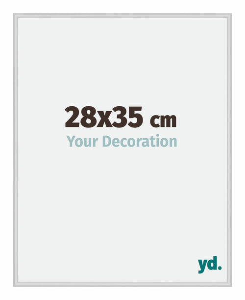 Miami Aluminium Bilderrahmen 28x35cm Silber Matt Vorne Messe | Yourdecoration.de